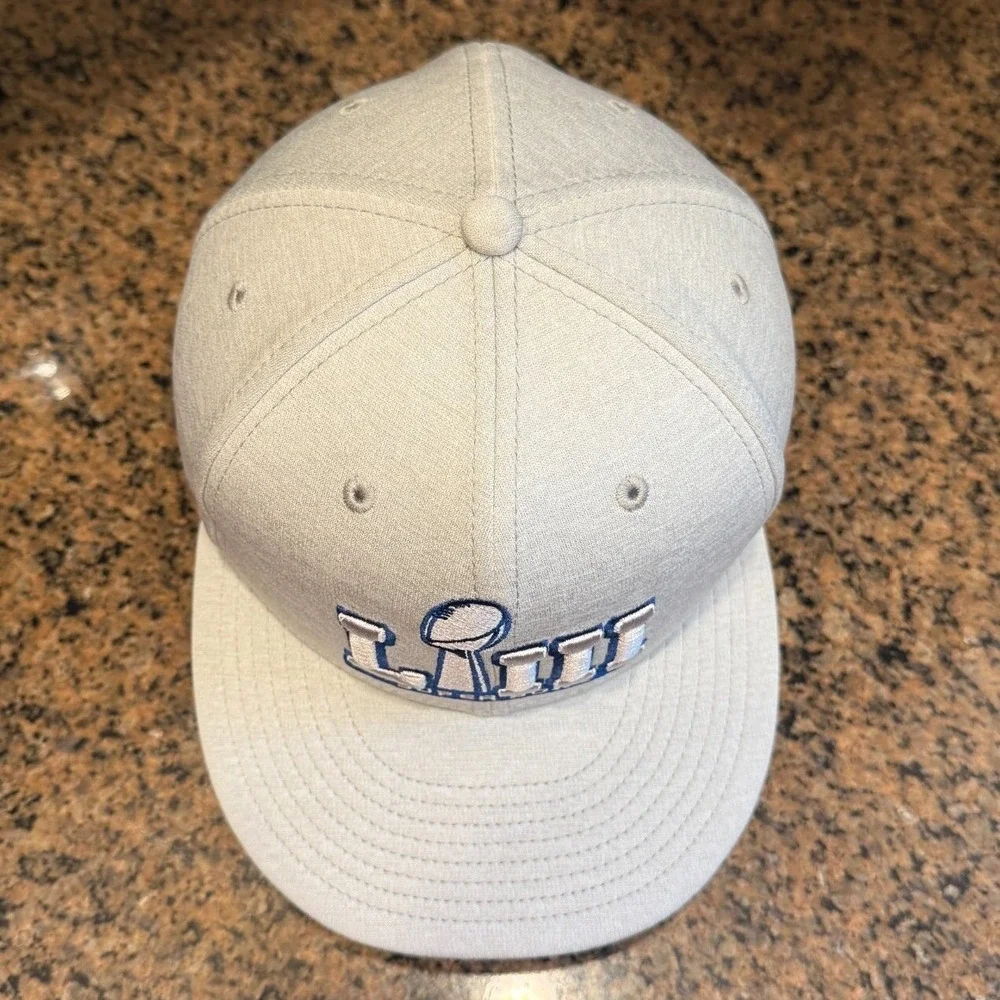 Super Bowl 53 LIII Atlanta Patriots vs Rams 2019 New‎ Era 59Fifty Hat 7 3/8 Gray